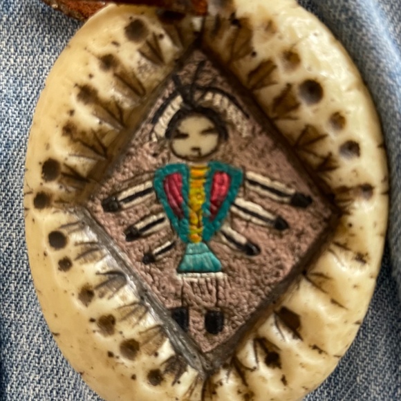 Vintage Blue Denim Dress and Accessories v - Picture 4 of 6